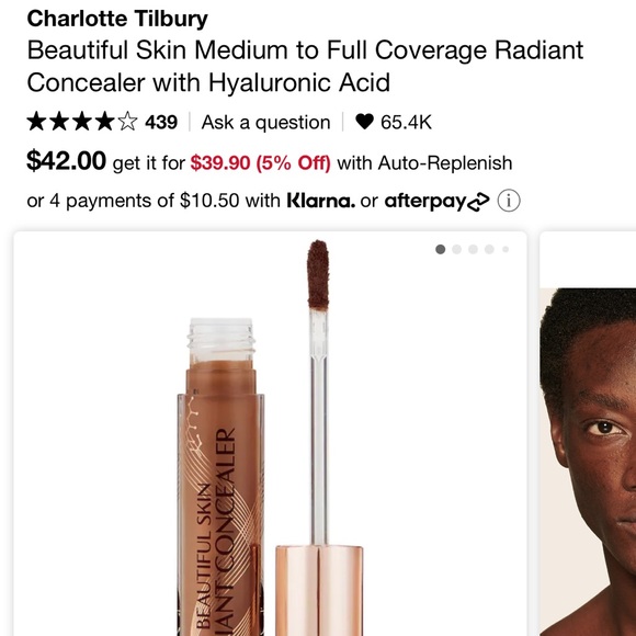 Brand new charlotte tilbury radiant concealer in 17 deep - Picture 6 of 6